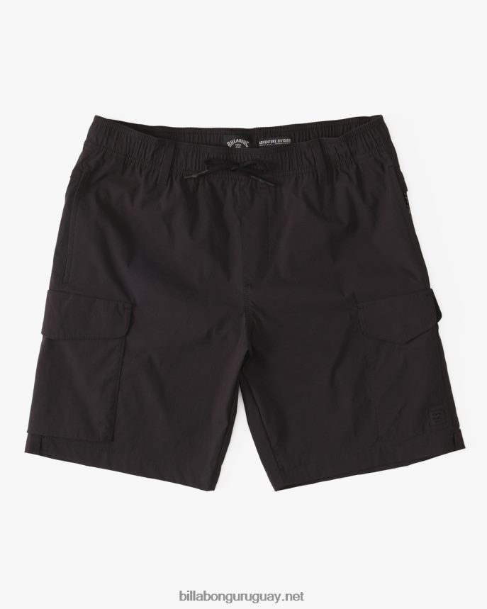 pantalones cortos surftrek elásticos técnicos cargo 19\'\' hombres negro DR6844472 Billabong