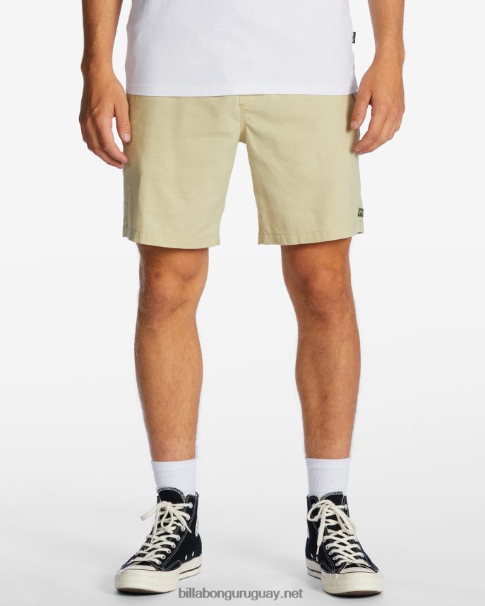 pantalones cortos técnicos con elástico de cáñamo surftrek hombres caqui de campo DR6844232 Billabong