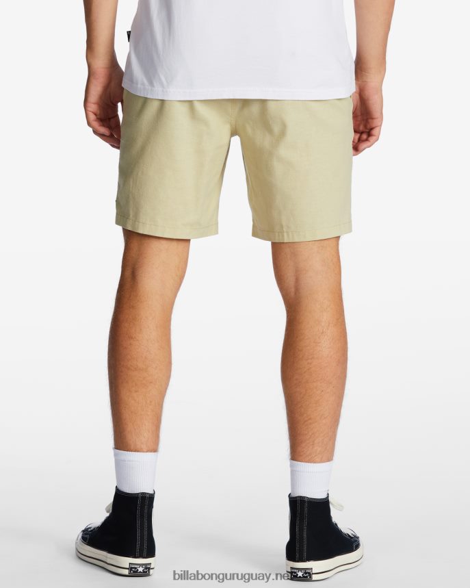 pantalones cortos técnicos con elástico de cáñamo surftrek hombres caqui de campo DR6844232 Billabong