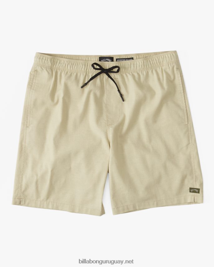 pantalones cortos técnicos con elástico de cáñamo surftrek hombres caqui de campo DR6844232 Billabong