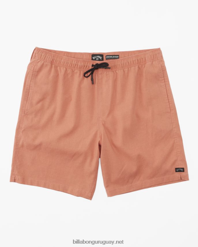 pantalones cortos técnicos con elástico de cáñamo surftrek hombres coral DR6844318 Billabong