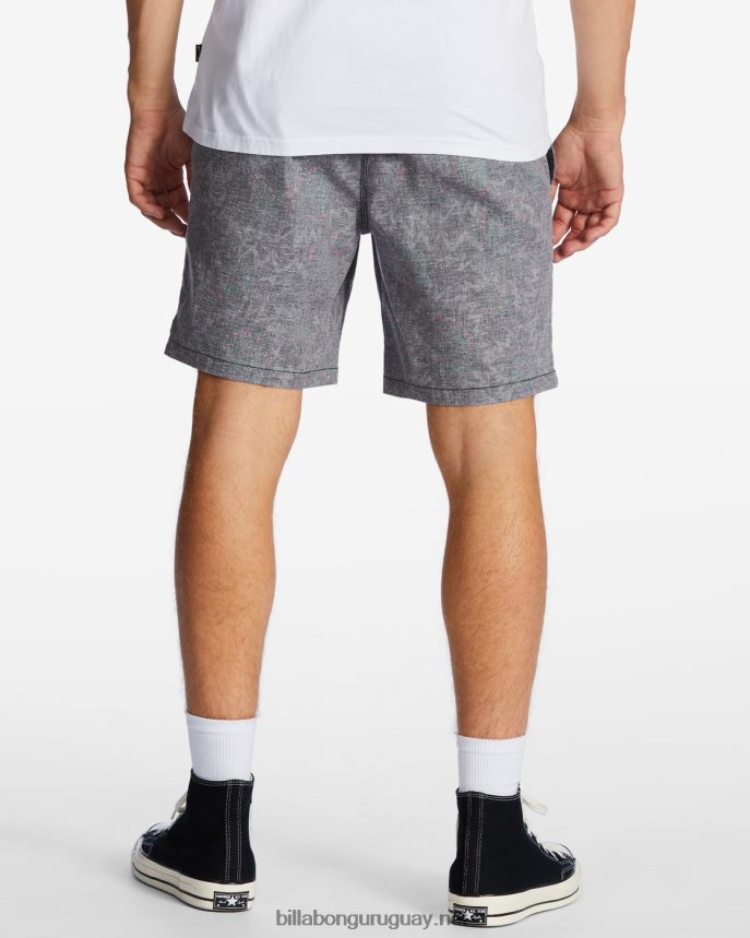 pantalones cortos técnicos con elástico de cáñamo surftrek hombres cuervo DR6844237 Billabong
