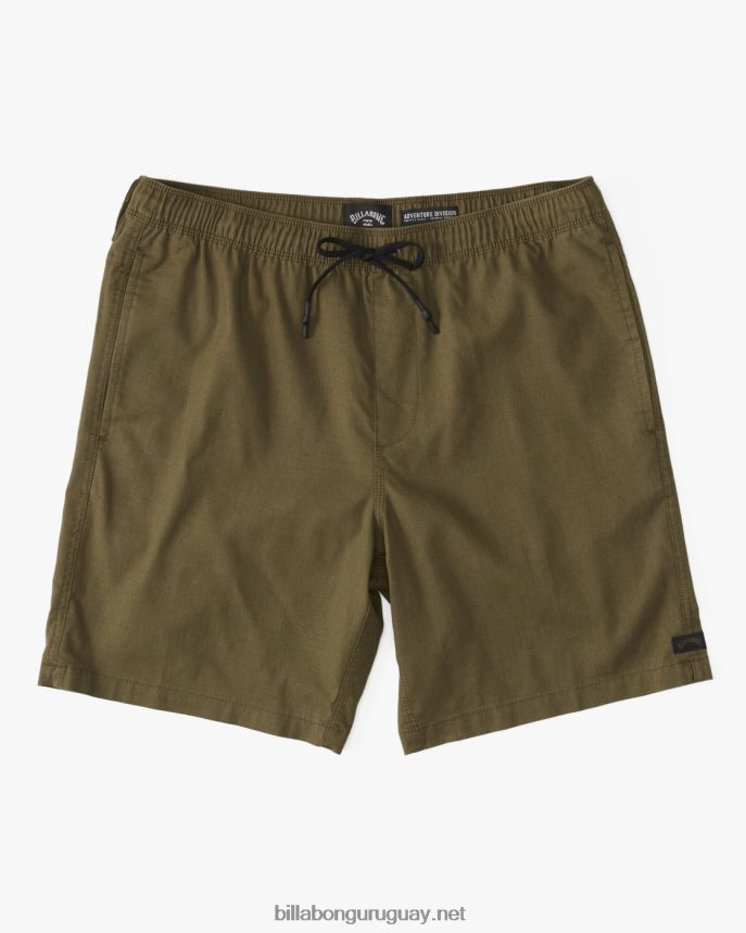 pantalones cortos técnicos con elástico de cáñamo surftrek hombres militar DR6844476 Billabong