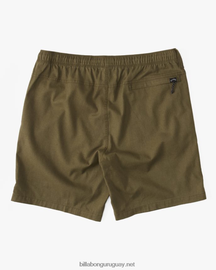 pantalones cortos técnicos con elástico de cáñamo surftrek hombres militar DR6844476 Billabong
