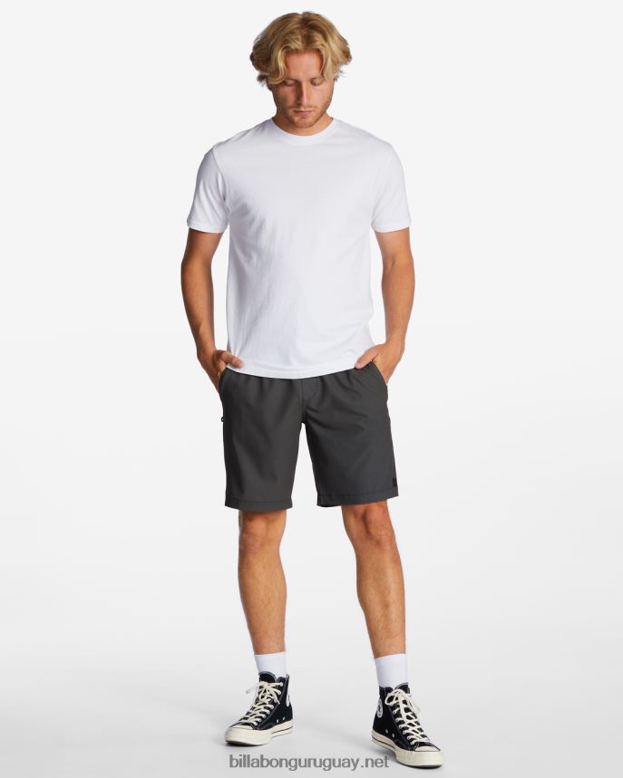 pantalones cortos técnicos surftrek trail con elástico hombres cuervo DR6844242 Billabong