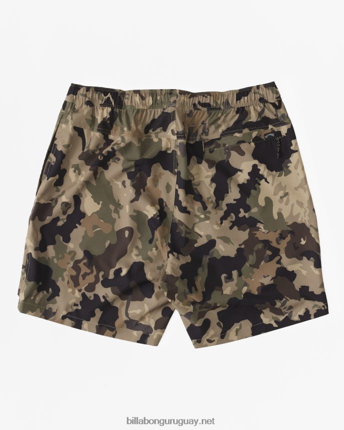 shorts a/div surftrek cintura elástica 17\'\' hombres camuflaje DR6844470 Billabong