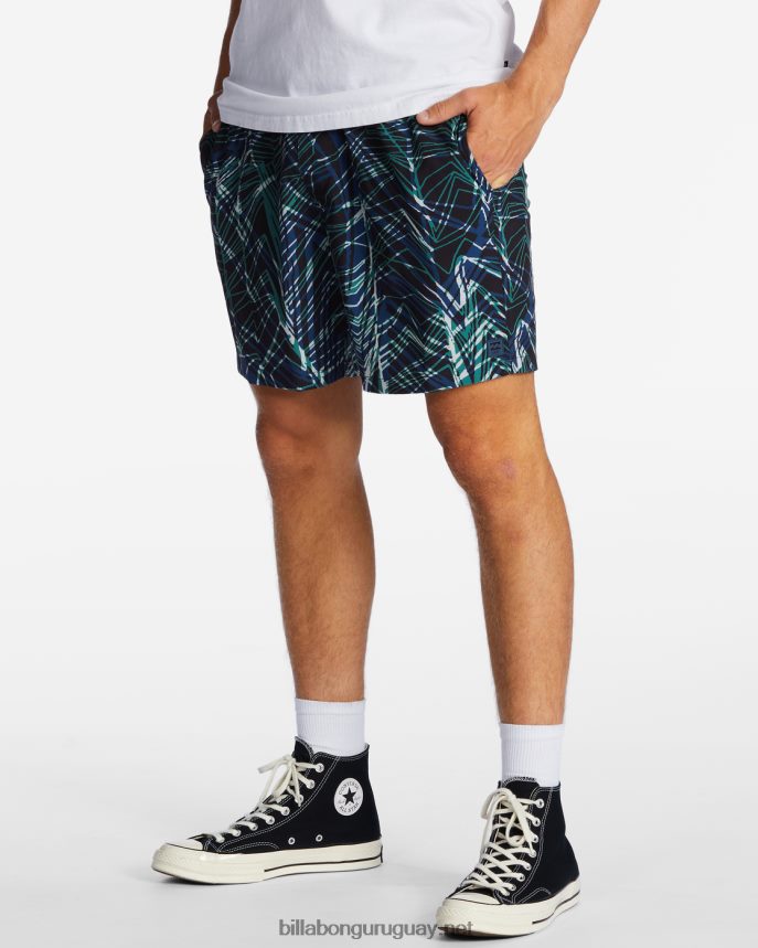 shorts a/div surftrek cintura elástica 17\'\' hombres espacio azul DR6844461 Billabong