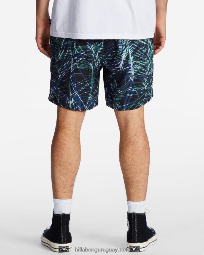 shorts a/div surftrek cintura elástica 17\'\' hombres espacio azul DR6844461 Billabong
