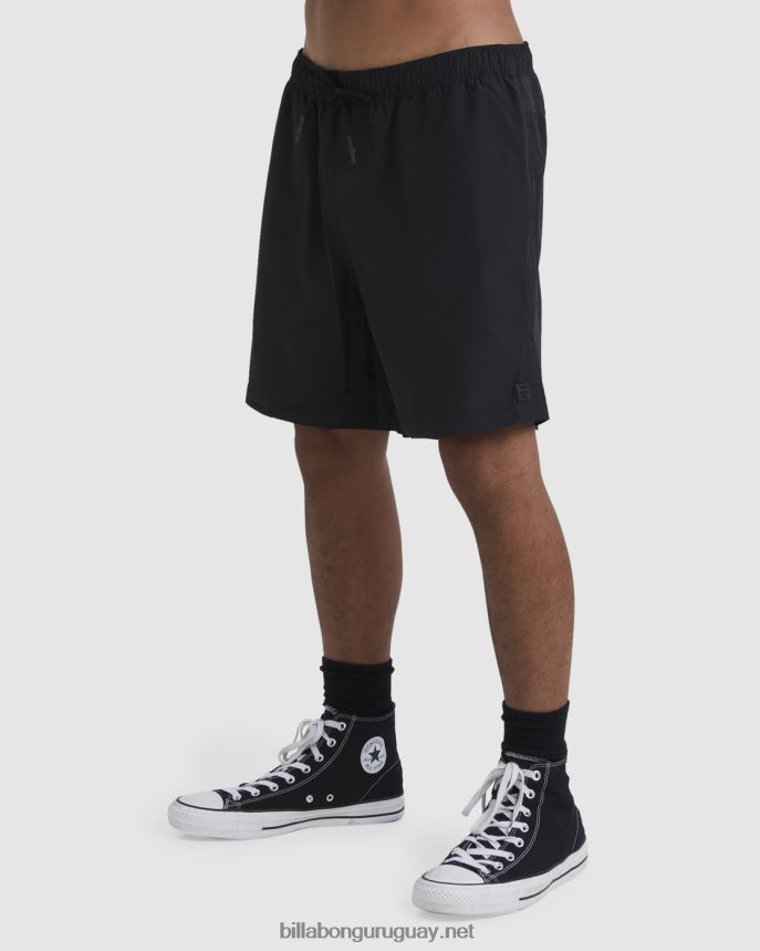 shorts a/div surftrek cintura elástica 17\'\' hombres negro DR6844231 Billabong