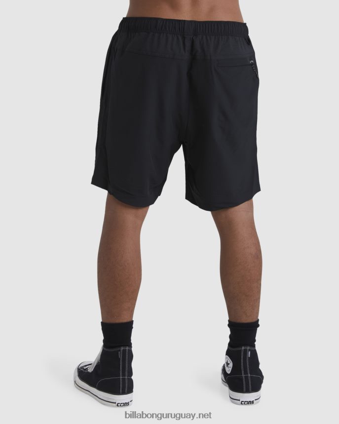 shorts a/div surftrek cintura elástica 17\'\' hombres negro DR6844231 Billabong
