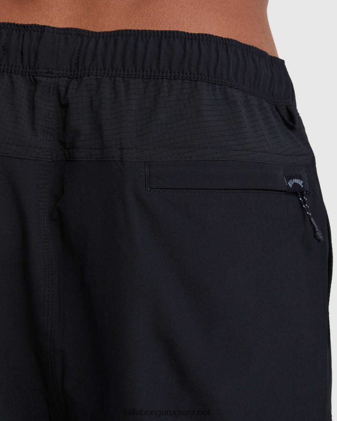 shorts a/div surftrek cintura elástica 17\'\' hombres negro DR6844231 Billabong