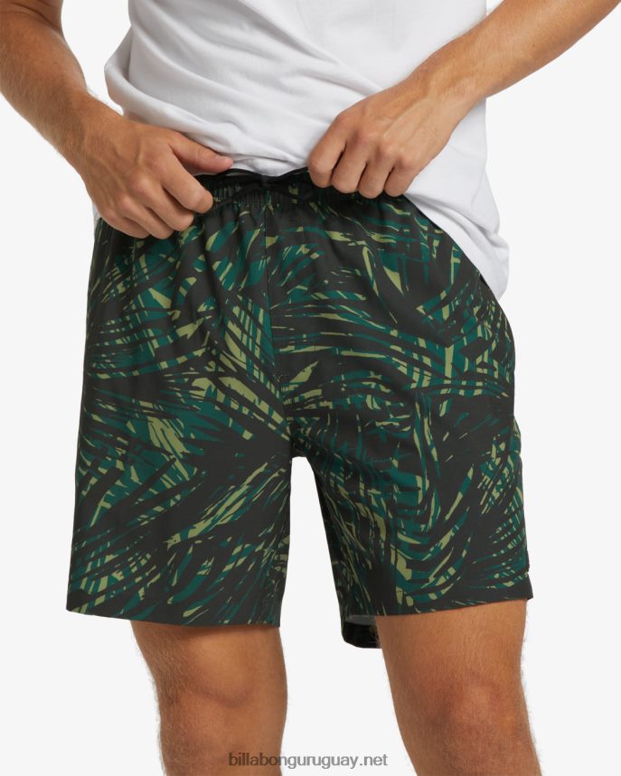 shorts a/div surftrek cintura elástica 17\'\' hombres selva DR6844379 Billabong