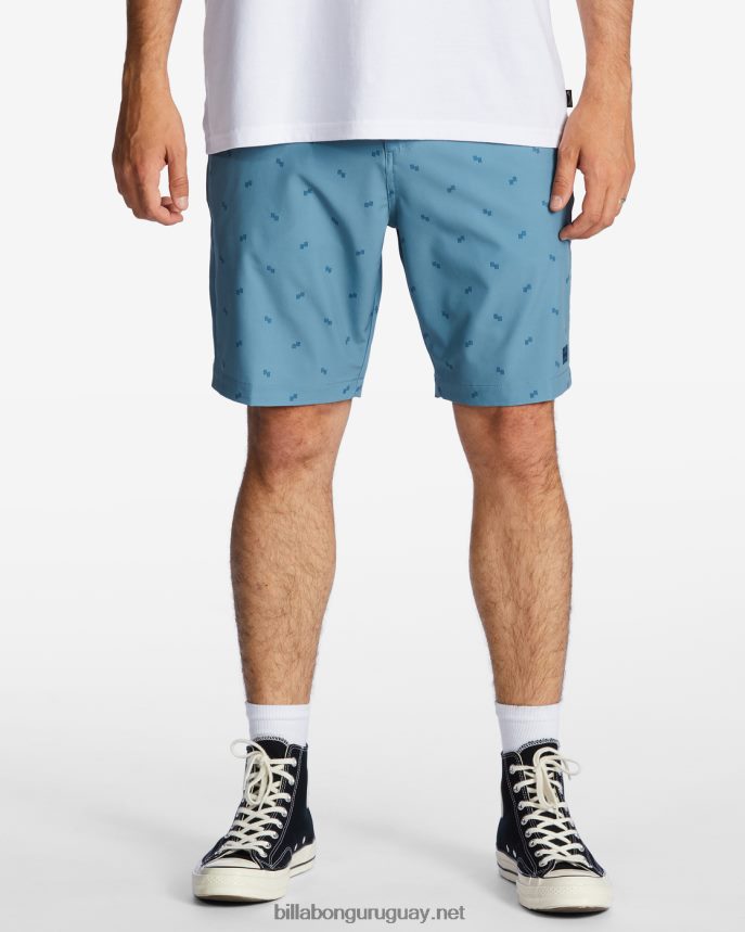 shorts crossfire mid sumergibles 19'' hombres azul lavado DR6844254 Billabong