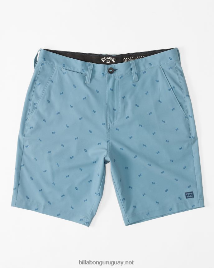 shorts crossfire mid sumergibles 19\'\' hombres azul lavado DR6844254 Billabong
