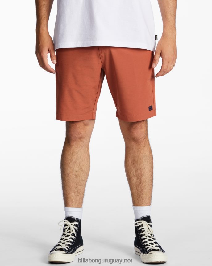 shorts crossfire slub sumergibles 19'' hombres arcilla roja DR6844498 Billabong