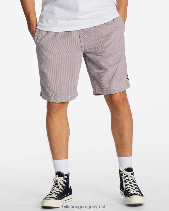 shorts de pana larry 20'' hombres gris violeta DR6844367 Billabong