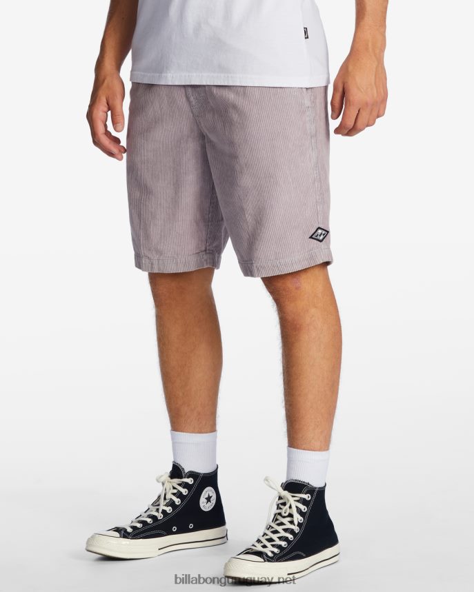 shorts de pana larry 20\'\' hombres gris violeta DR6844367 Billabong