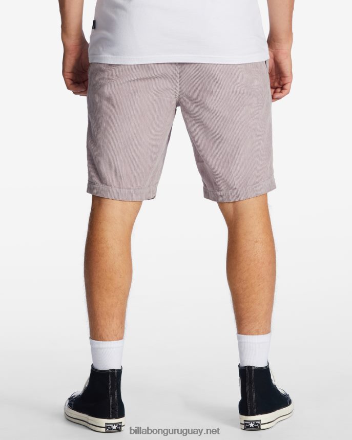 shorts de pana larry 20\'\' hombres gris violeta DR6844367 Billabong