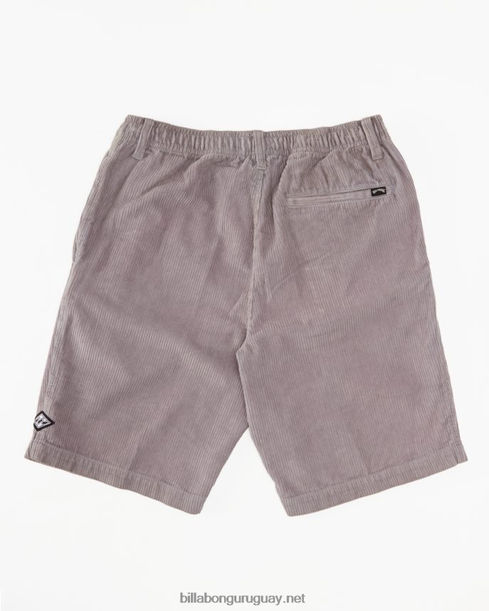shorts de pana larry 20\'\' hombres gris violeta DR6844367 Billabong