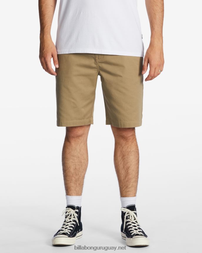 shorts de trabajo carter de 21'' hombres caqui DR6844390 Billabong