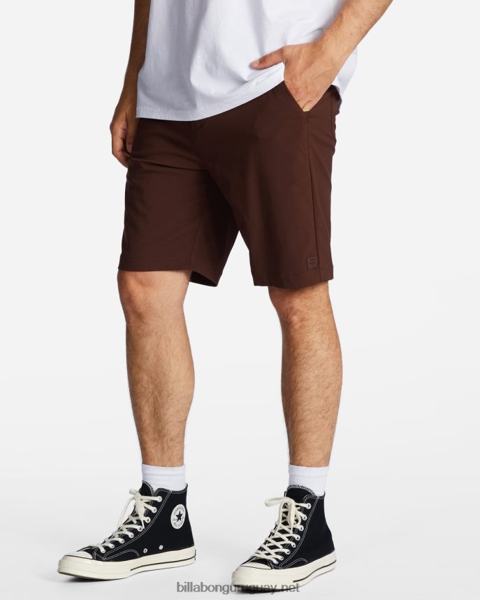 shorts de viaje a/div surftrek 20\'\' hombres cacao DR6844462 Billabong