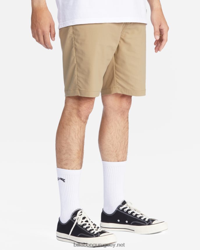 shorts de viaje a/div surftrek 20\'\' hombres grava DR6844234 Billabong