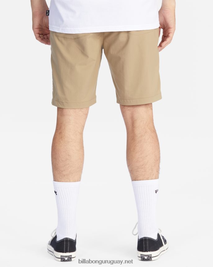 shorts de viaje a/div surftrek 20\'\' hombres grava DR6844234 Billabong