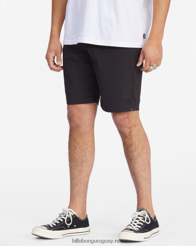 shorts de viaje a/div surftrek 20\'\' hombres negro DR6844227 Billabong