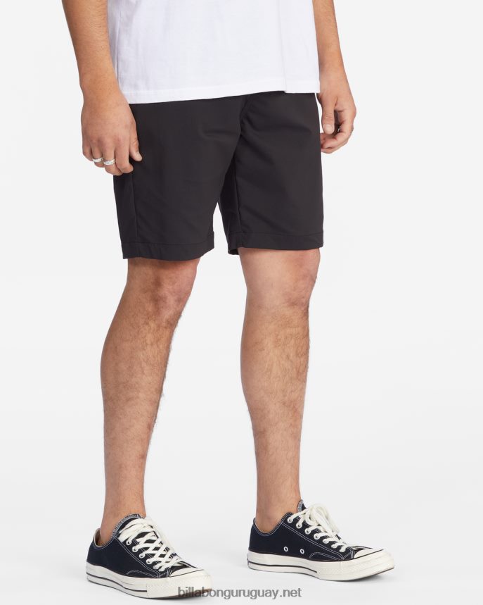 shorts de viaje a/div surftrek 20\'\' hombres negro DR6844227 Billabong