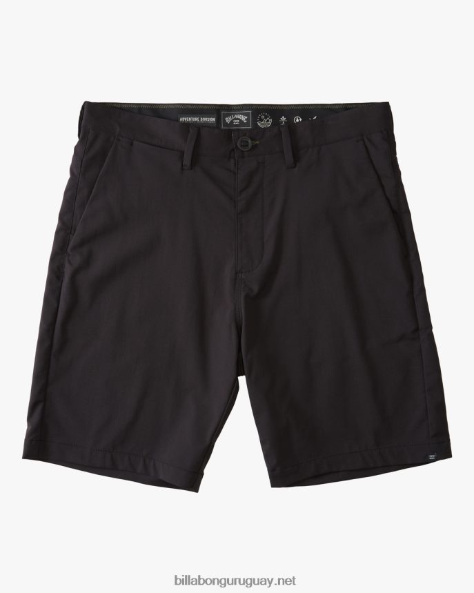 shorts de viaje a/div surftrek 20\'\' hombres negro DR6844227 Billabong