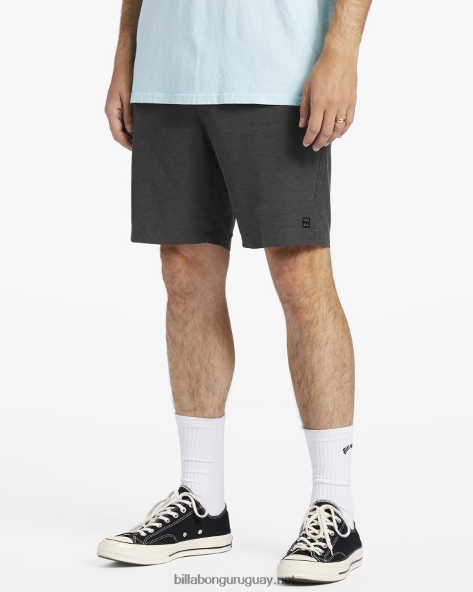 shorts sumergibles con cintura elástica crossfire 18\'\' hombres asfalto DR6844278 Billabong