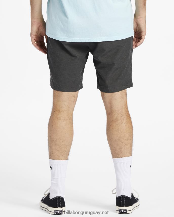 shorts sumergibles con cintura elástica crossfire 18\'\' hombres asfalto DR6844278 Billabong