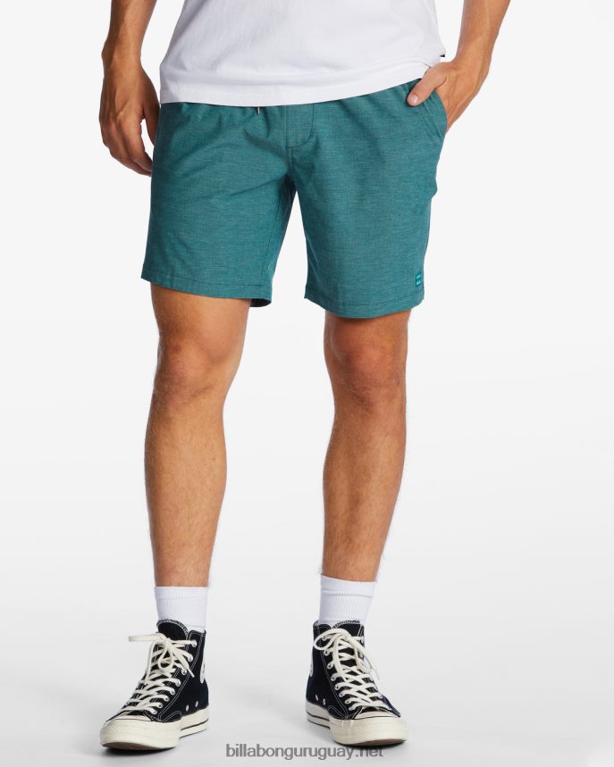 shorts sumergibles con cintura elástica crossfire 18'' hombres cian DR6844596 Billabong