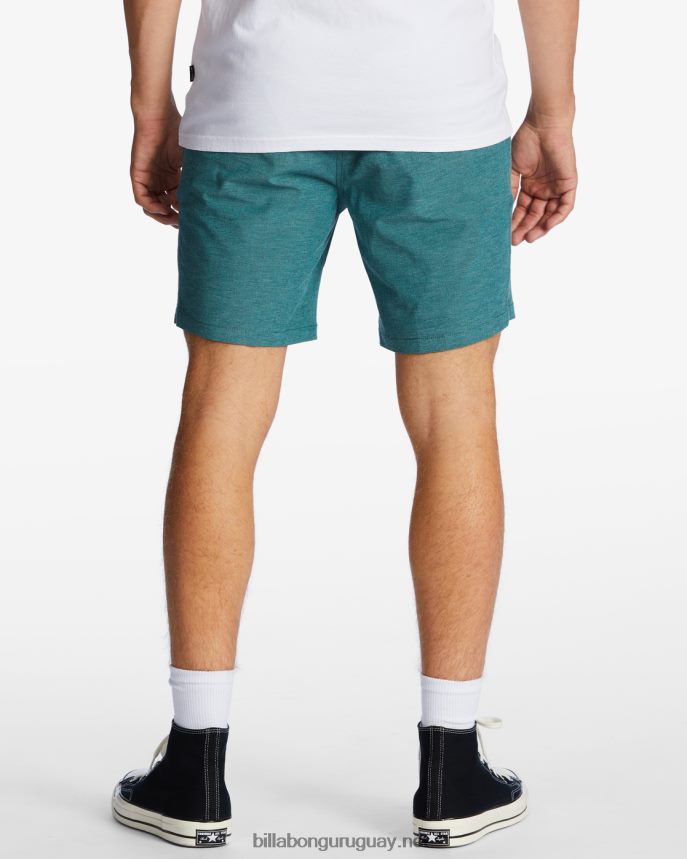 shorts sumergibles con cintura elástica crossfire 18\'\' hombres cian DR6844596 Billabong