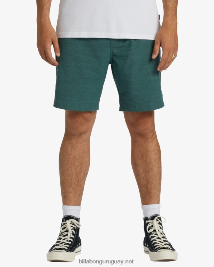 shorts sumergibles con cintura elástica crossfire 18'' hombres ciprés DR6844309 Billabong