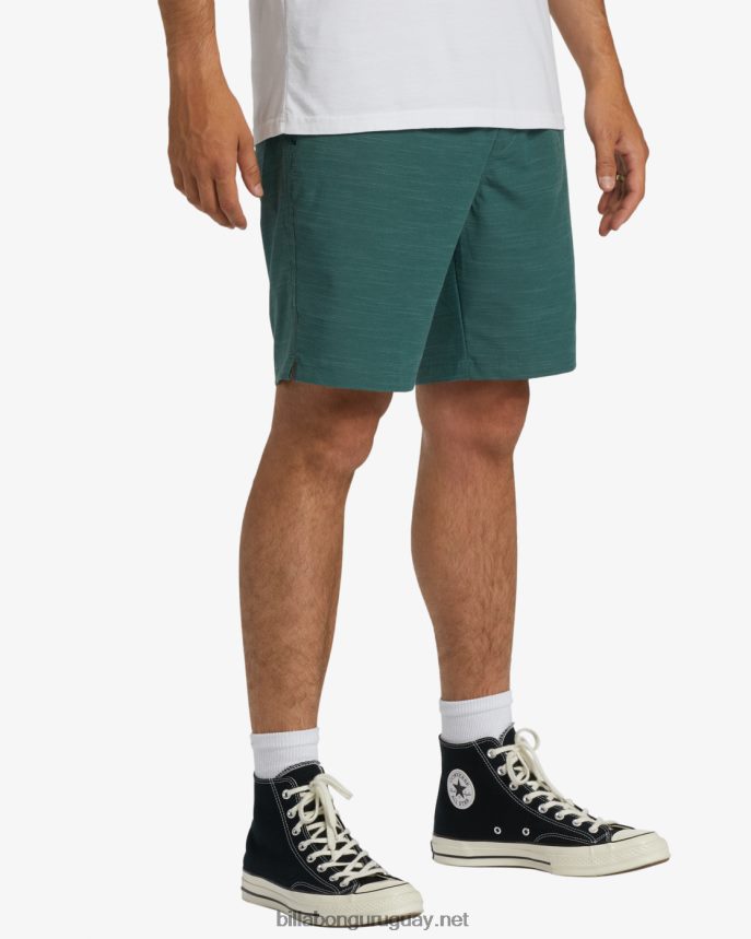 shorts sumergibles con cintura elástica crossfire 18\'\' hombres ciprés DR6844309 Billabong