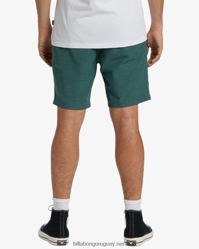 shorts sumergibles con cintura elástica crossfire 18\'\' hombres ciprés DR6844309 Billabong