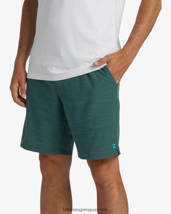shorts sumergibles con cintura elástica crossfire 18\'\' hombres ciprés DR6844309 Billabong