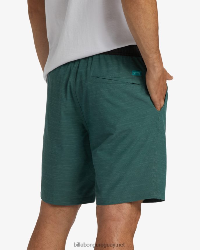 shorts sumergibles con cintura elástica crossfire 18\'\' hombres ciprés DR6844309 Billabong