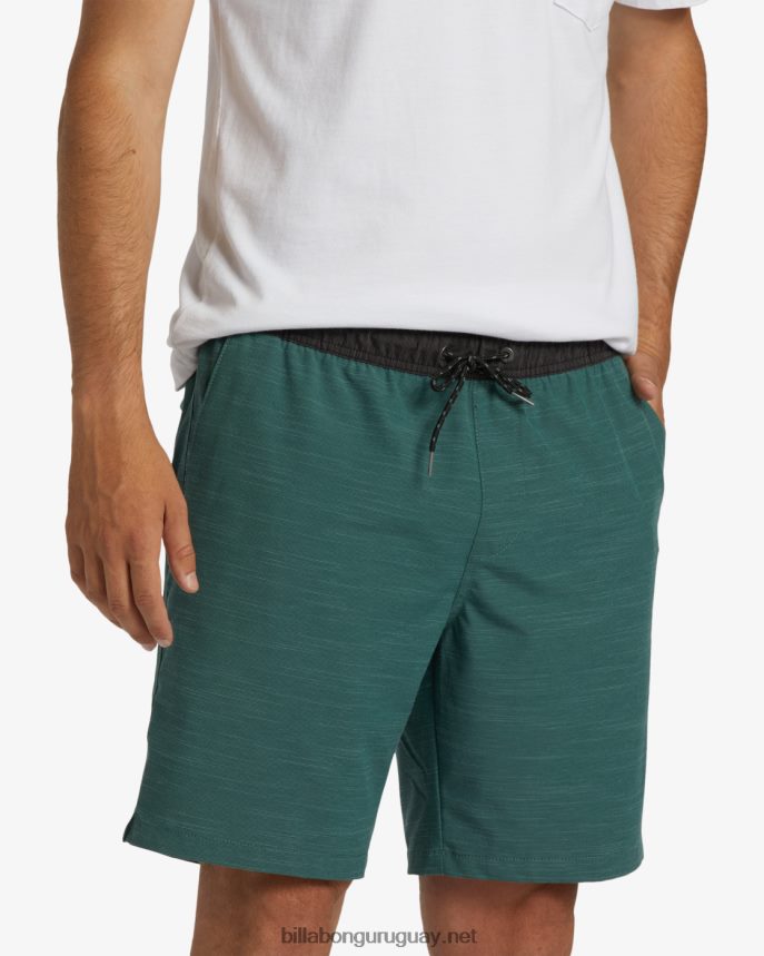 shorts sumergibles con cintura elástica crossfire 18\'\' hombres ciprés DR6844309 Billabong