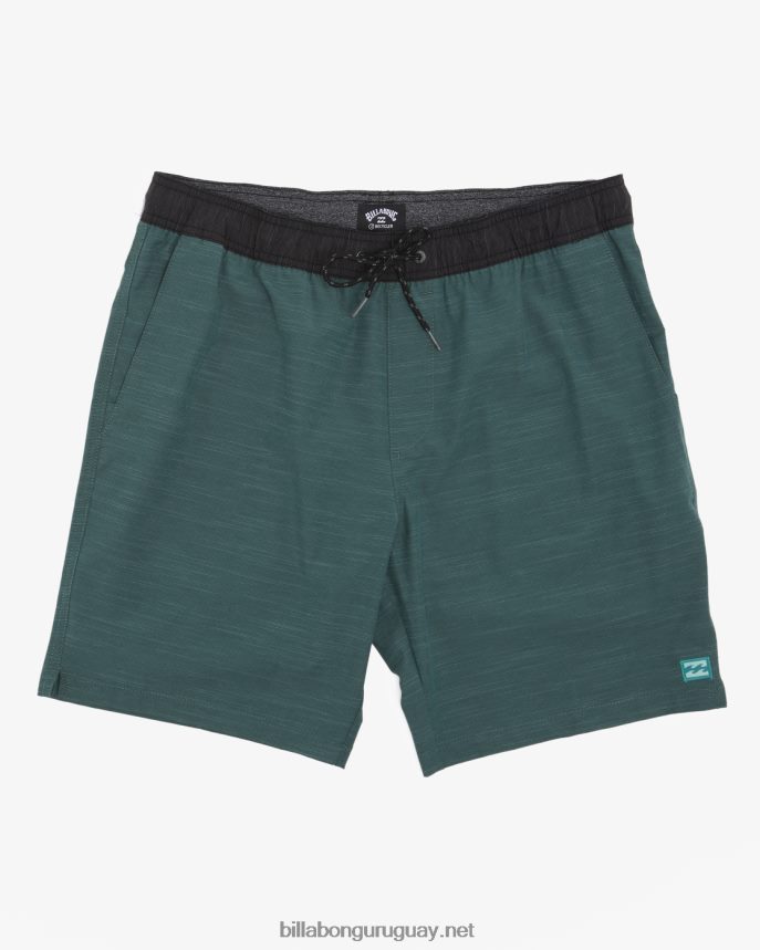 shorts sumergibles con cintura elástica crossfire 18\'\' hombres ciprés DR6844309 Billabong