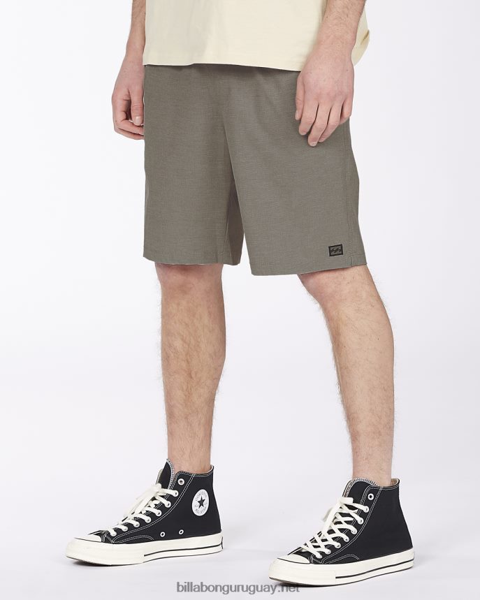 shorts sumergibles con cintura elástica crossfire 18\'\' hombres gris DR6844267 Billabong