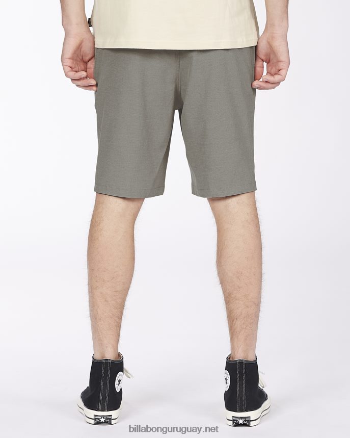 shorts sumergibles con cintura elástica crossfire 18\'\' hombres gris DR6844267 Billabong