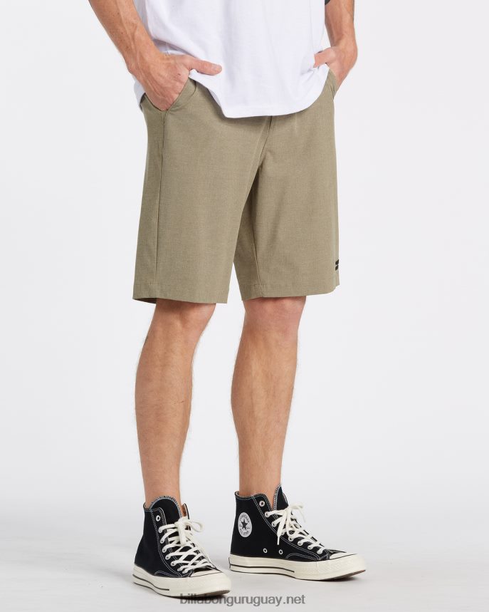 shorts sumergibles crossfire mid 19\'\' hombres caqui DR6844273 Billabong