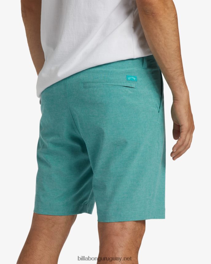 shorts sumergibles crossfire mid 19\'\' hombres verde azulado polvoriento DR6844307 Billabong