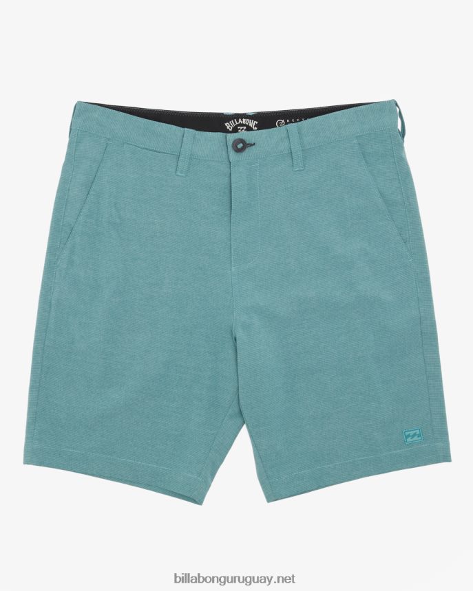 shorts sumergibles crossfire mid 19\'\' hombres verde azulado polvoriento DR6844307 Billabong