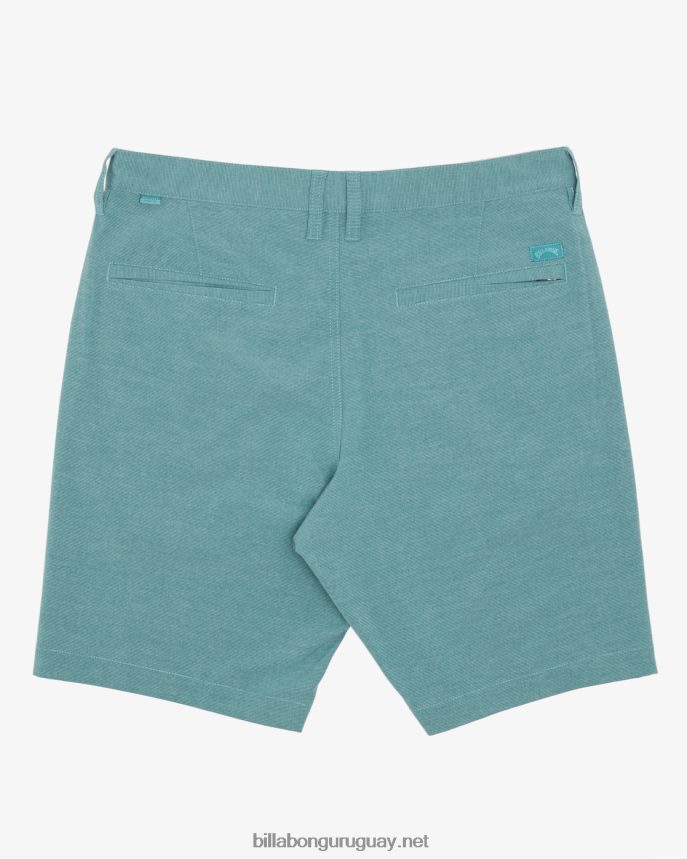 shorts sumergibles crossfire mid 19\'\' hombres verde azulado polvoriento DR6844307 Billabong