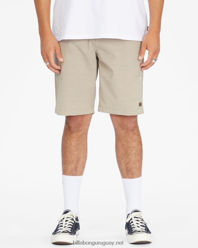 shorts sumergibles crossfire slub 21'' hombres caqui claro DR6844247 Billabong