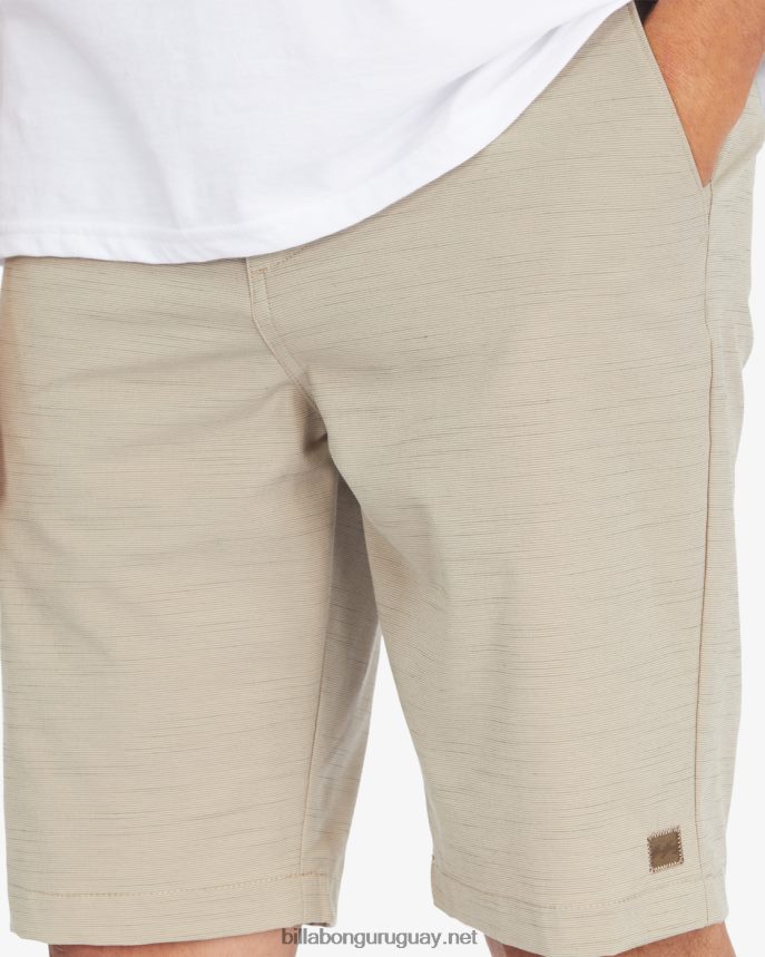 shorts sumergibles crossfire slub 21\'\' hombres caqui claro DR6844247 Billabong