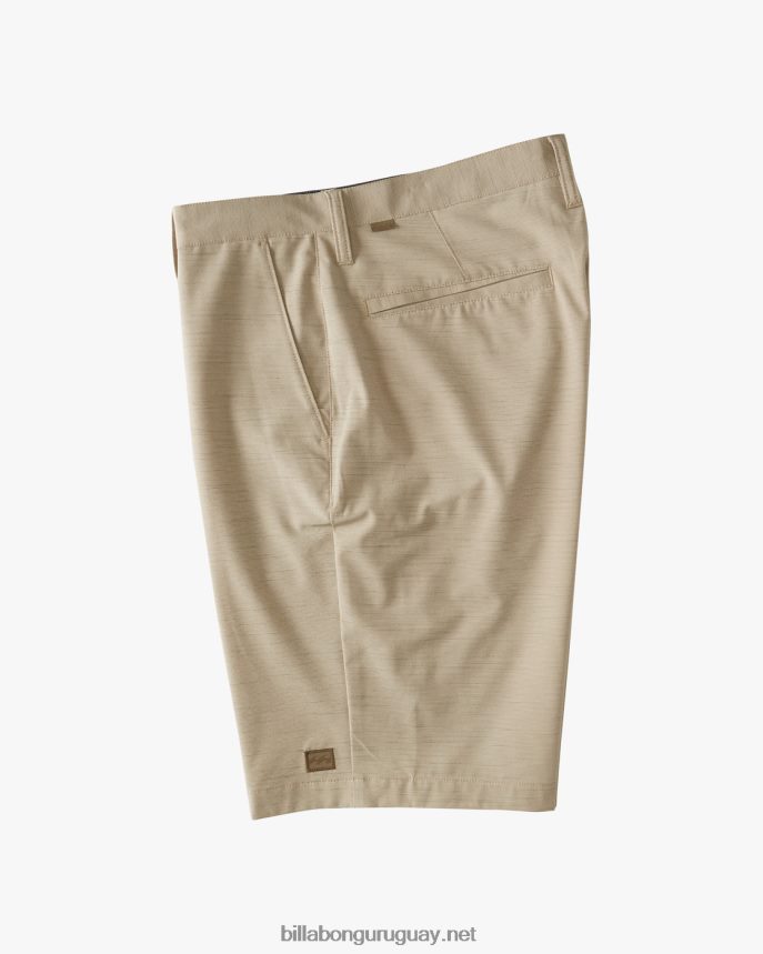 shorts sumergibles crossfire slub 21\'\' hombres caqui claro DR6844247 Billabong